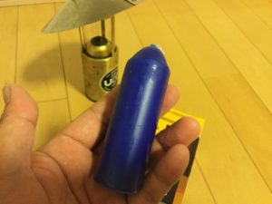 青い虫除けキャンドル