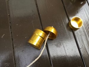 芯の長さを調整