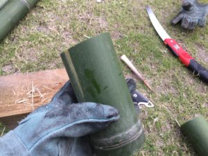 程よい長さで切られた竹