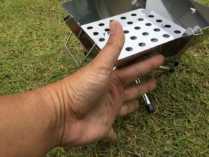 ファイアグリルsoloの高さ