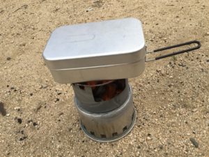 ラージメスティンで炭火