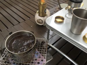 沸騰するコーヒー
