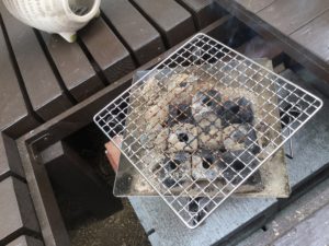 ファイアグリルsoloで炭火着火