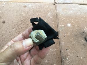 チャークロスに着火させる