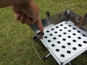 ファイアグリルsoloの炉の深さ