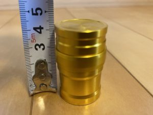 金属アルコールランプの高さ