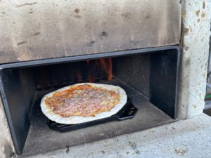 ピザを入れてみる