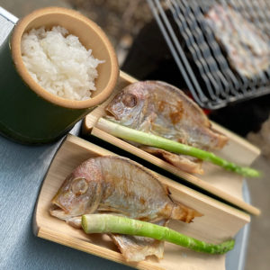 レンコ鯛の一汐干しご飯