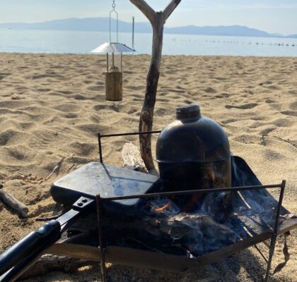 ホットサンドメーカーで調理する
