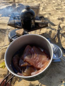 カツオの漬け完成