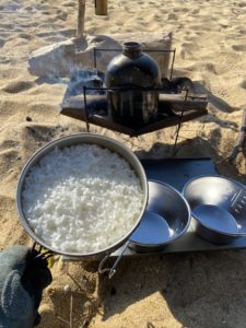 お米の炊き上がり