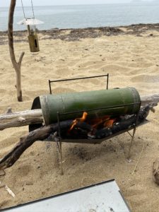 竹と焚火台の関係