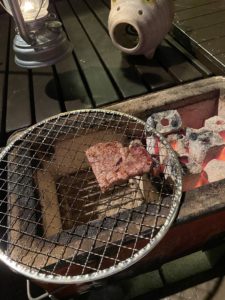 網をずらして保温