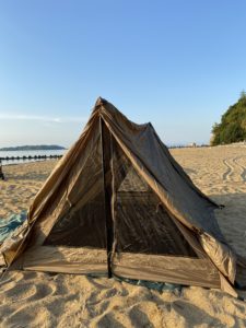 OUTBACKRETREATのAフレーム張り