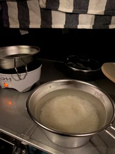 シェラカップで炊飯