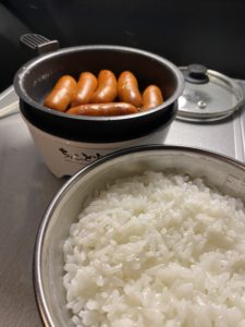 ご飯を炊いた