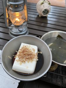 ぽん酢と湯豆腐