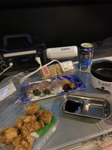 モバイル電源とご飯