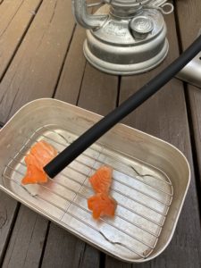 一回燻製のサーモン