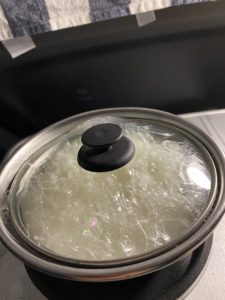 シェラカップで炊飯