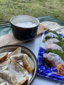 餃子の炊き上がり