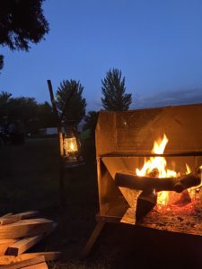 ハリケーンランタンの灯り