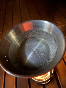 キャンドリアで湯沸かし実験