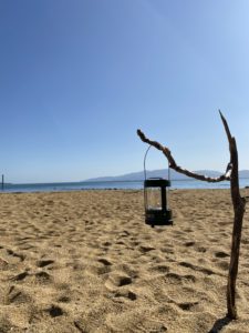 流木ランタンスタンド