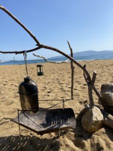 流木ランタンハンガー