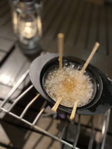 鉄鍋LABOで揚げ物