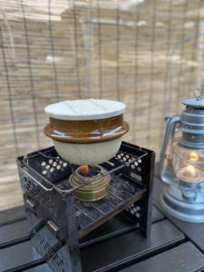 ゴトクとして使う焚火台