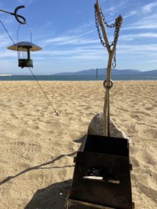 焚火台と焚火ハンガー