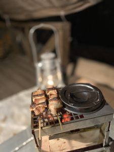 燗グリルで炊飯