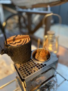 南部鉄器で熱燗