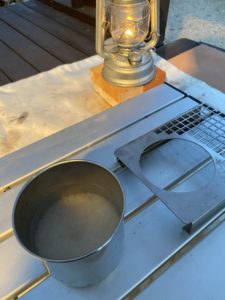 燗グリルで炊飯