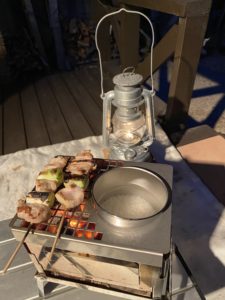 燗グリルで炊飯