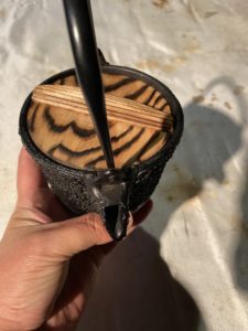 調子燗瓶の注ぎ口