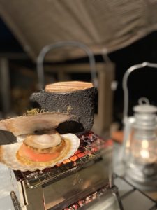 鉄瓶でお酒を飲む