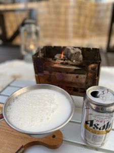 B-6君で火起こし