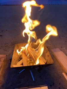 Seriaのチャークロスで着火