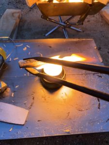 ランタンに着火