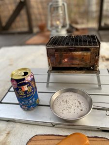 B-6君で火起こし