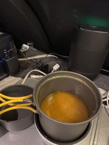 食べ終わったキムチ鍋