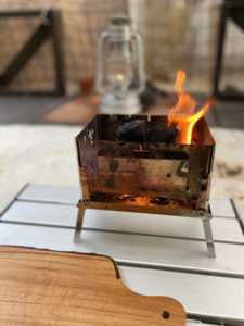 B-6君で火起こし