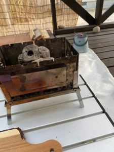 B-6君の火起こし完成