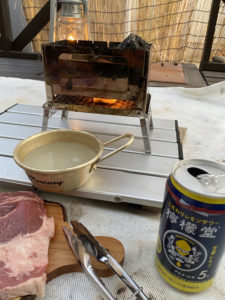 B-6君での火起こし！