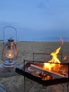 ピコグリルで焚火