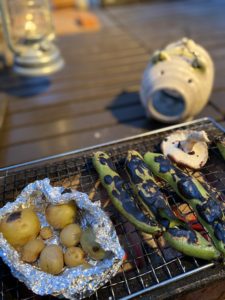 自家製野菜の炭火焼き