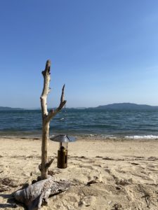 流木のランタンハンガー