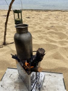 パイロマスターで湯沸かし